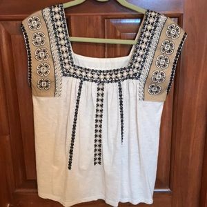 Lucky Brand Cream Top